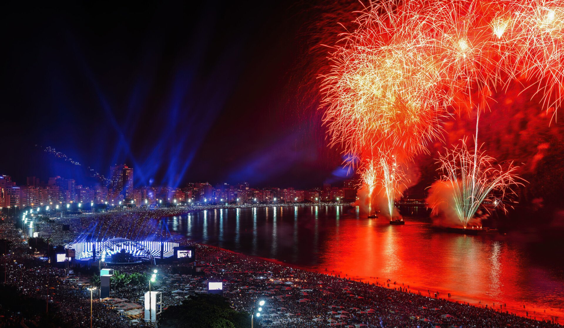 Revelionul de pe plaja Copacabana din Rio de Janeiro a devenit oficial cea mai mare petrecere de Anul Nou din lume, după ce Guinness World Records a recunoscut evenimentul