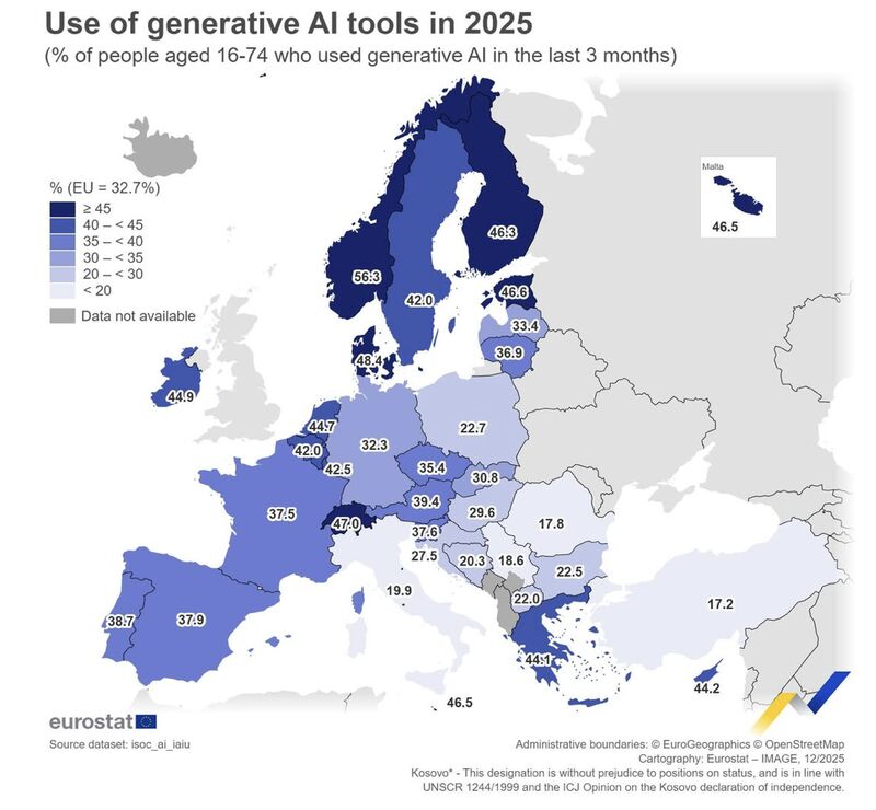 România pe ultimul loc în UE la inteligența artificială