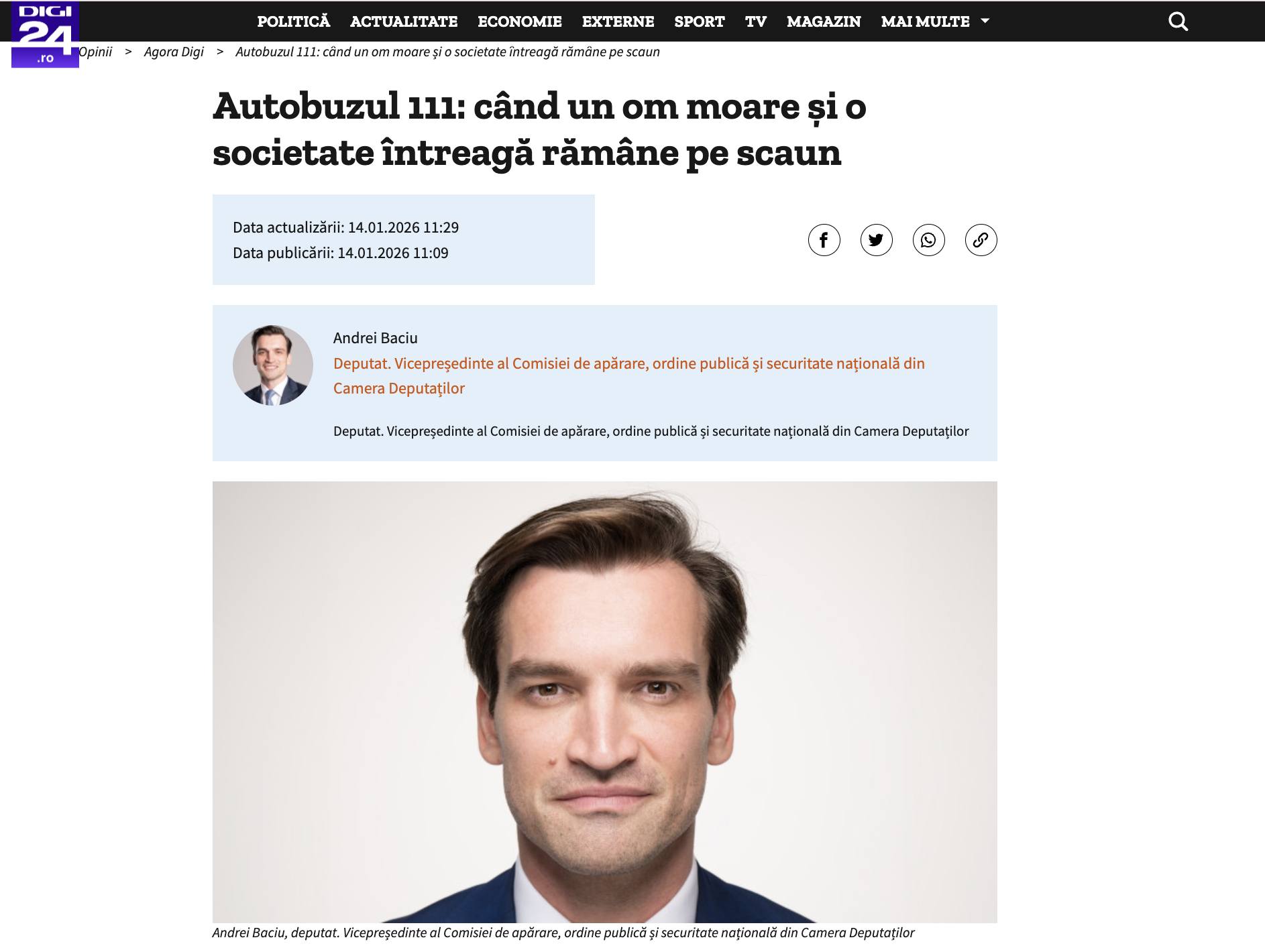 Nimeni nu a observat moartea luiIon în autobuz