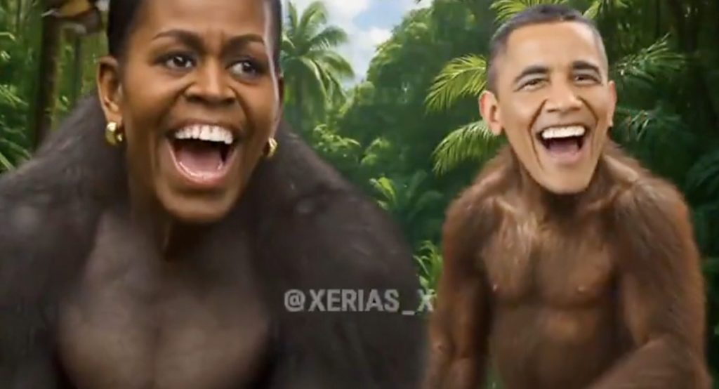 Președintele Statelor Unite, Donald Trump, refuză să-și ceară scuze pentru un videoclip controversat postat pe contul său oficial de social media, Truth Social, unde figura fostul președinte Barack Obama și soția sa, Michelle Obama, fiind portretizați sub forma unor maimuțe