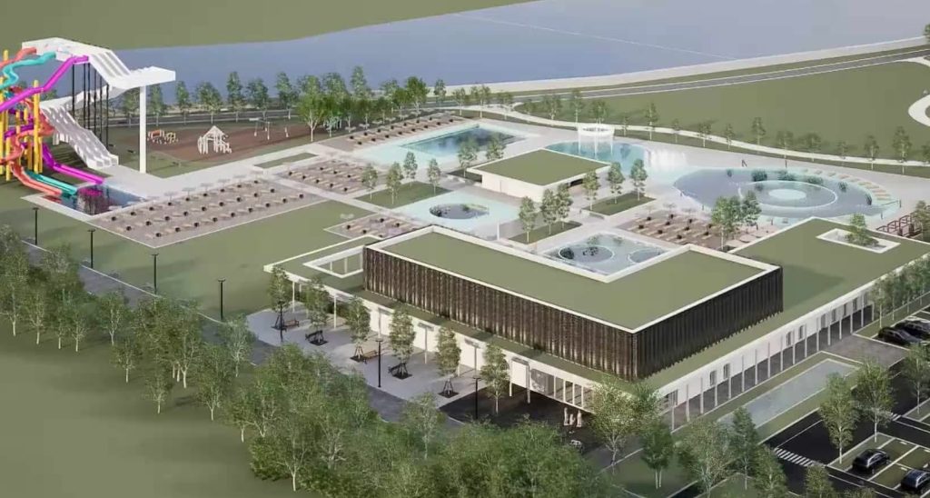 Aquapark lângă Baza de Tratament Ocna Mureș, cu 4 bazine, 2 tobogane, jacuzzi și 5 bazine exterioare, investiție de peste 100 milioane lei