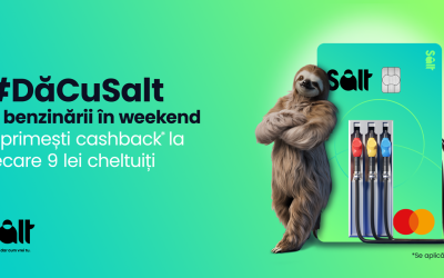 Salt Bank lansează o campanie de cashback la plățile pentru combustibil, ca răspuns la creșterea semnificativă a prețurilor la benzină și motorină din ultima perioadă