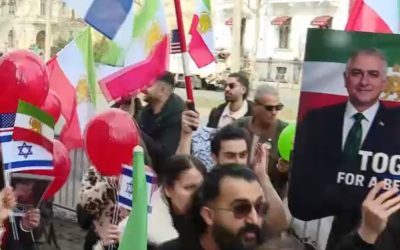 Zeci de iranieni din România protestează în fața Ambasadei Iranului la București, cerând schimbarea regimului totalitar din țara lor și condamnând acțiunile recente ale Teheranului pe scena internațională
