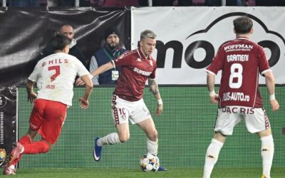 Rapid învinge Dinamo 3-2 și urcă pe primul loc în SuperLigă