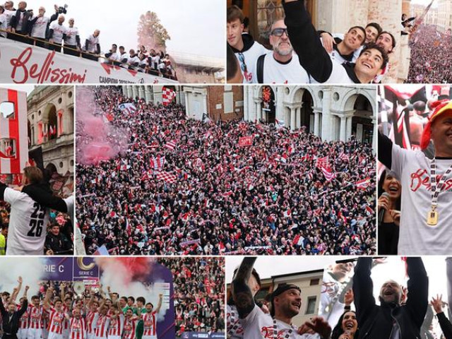 Nebunie în Italia: Peste 30.000 de oameni au ieșit în stradă pentru a celebra promovarea Echipei locale după 26 de ani de așteptare Italia a fost cuprinsă de o sursă de entuziasm și mândrie națională în ultima zi, odată cu manifestațiile uriașe din întregul ținut, ca urmare a promovării echipei lor favorite