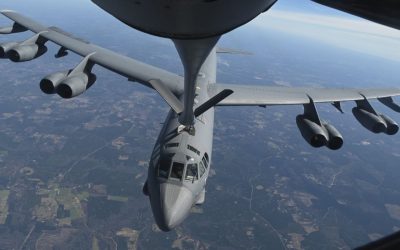 Forțele Aeriene ale SUA intensifică prezența militară în România, dislocând pentru a șasea oară un avion de tip Boeing KC-135 Stratotanker la București