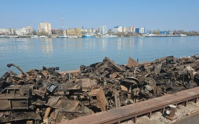 Transport ilegal de deșeuri oprit în zona Galați pe Dunăre