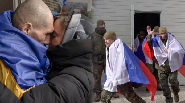 Ucraina și Rusia au realizat, vineri, cel mai amplu schimb de prizonieri de război din ultimele șase luni, în contextul tensiunilor persistente între cele două țări