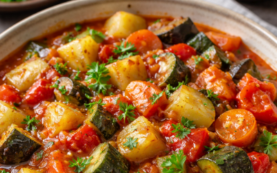 Ghiveciul de legume, un pilon al gastronomiei românești în timpul postului, continue să cucerească inimile mulțimilor prin simplitate, gust bogat și valoare nutrițională impresionantă