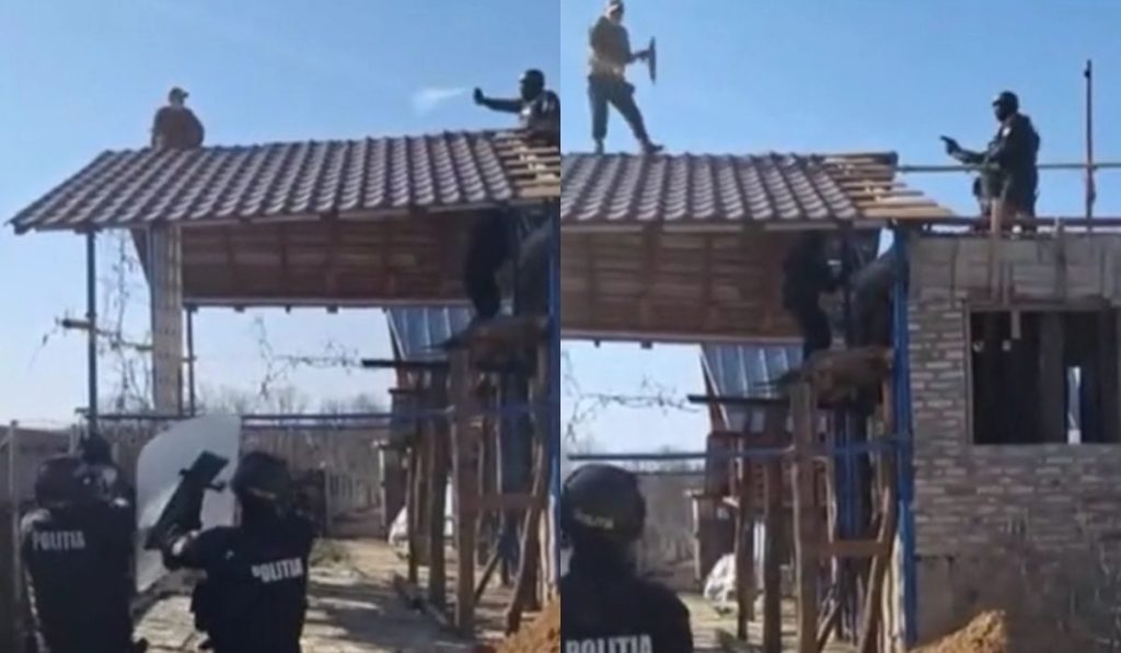 Un incident grav s-a petrecut sâmbătă în satul Poiana Lacului, din județul Argeș, unde un bărbat înarmat cu pietre și o sabie a declanșat un adevărat teatru de luptă cu autoritățile locale