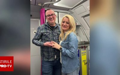 Îndrăgosteală la înălțime: un ieșean împlinește un vis romantic în avion Momente speciale pot fi trăite oriunde, chiar și la 10.000 de metri altitudine