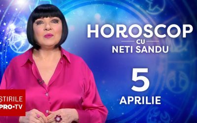 Horoscopul pentru 5 aprilie 2026, prezentat de Neti Sandu la Știrile PRO TV, aduce în prim-plan o zi dedicată manifestării grijii față de cei dragi și celor aflați în nevoie