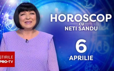 Astăzi, horoscopul pentru ziua de 6 aprilie 2026, prezentat de Neti Sandu la Știrile PRO TV, indică o zi cu multe reușite pentru cei născuți sub semnele zodiacale