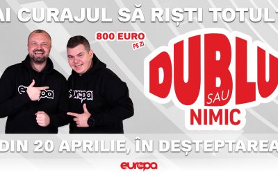 Revanșa „Dublu sau Nimic” la Europa FM: Show-ul revine în forță