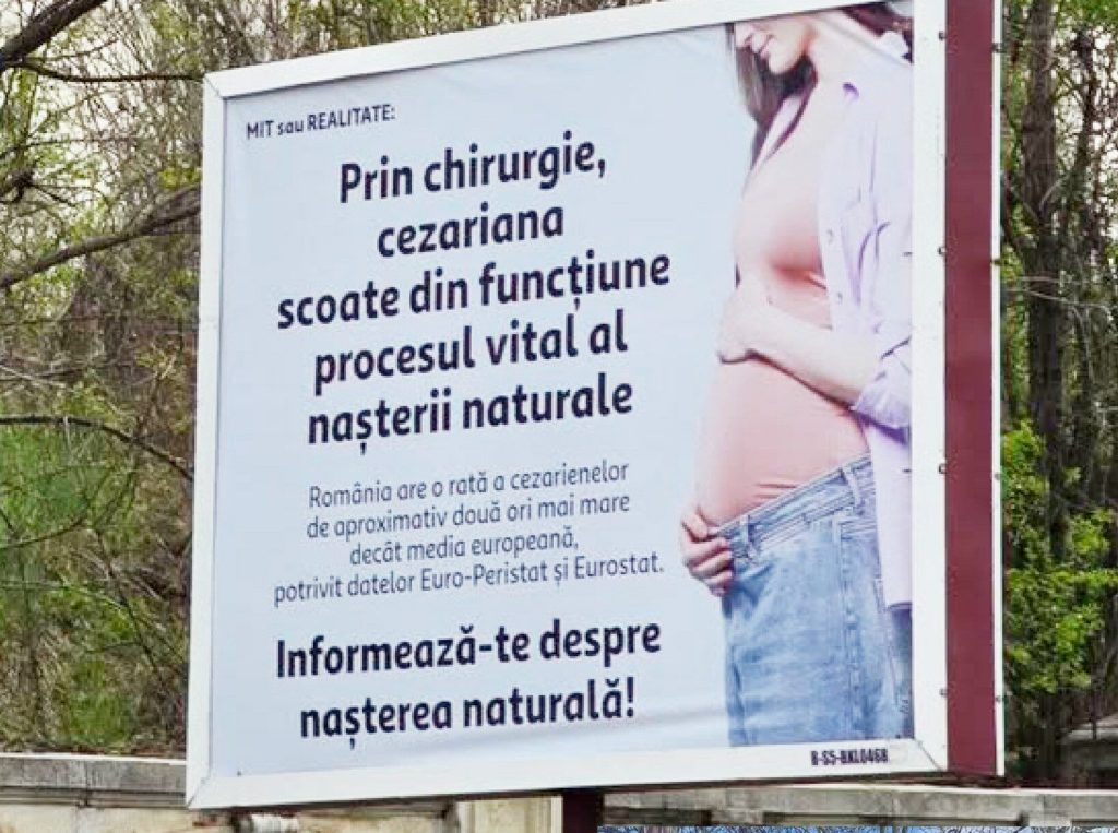 Diana Buzoianu atacă panourile pro-cezariană: Reclamații la ANPC și primării în București