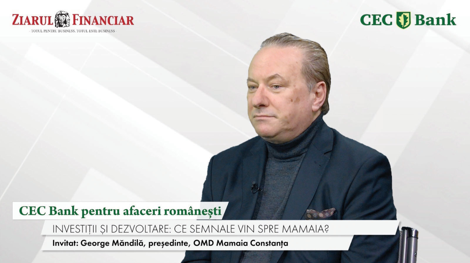 Constanța ȘI Mamaia țintesc statutul de destinație turistică de top în sud-estul Europei, cu accent pe restaurarea patrimoniului, potrivit declarațiilor lui George Mândilă, președintele Organizației de Management al Destinației (OMD) Mamaia Constanța