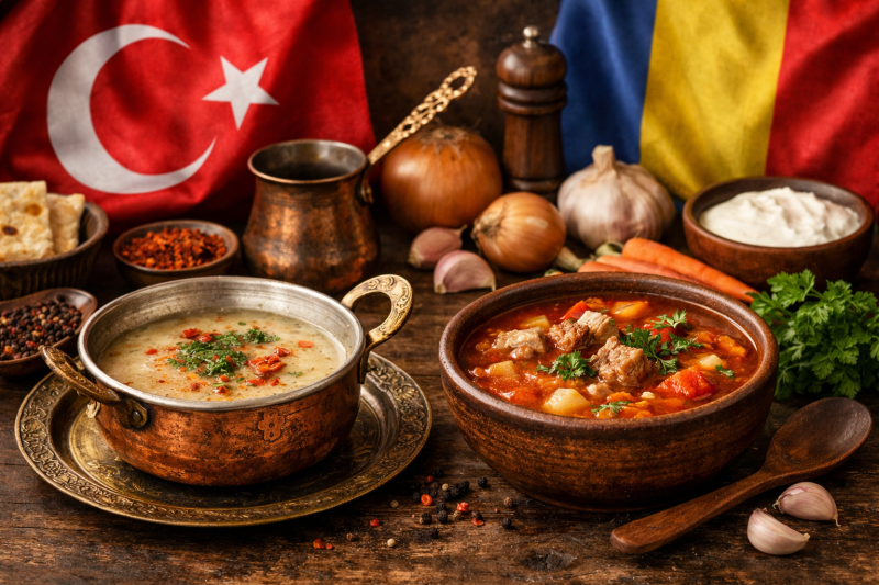 Cuvântul „ciorbă” are origini turcești, provenind din termenul „çorba”, care însemna inițial „supă”