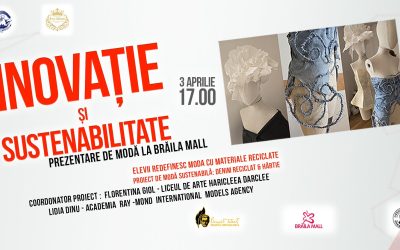 Brăila Mall găzduiește vineri, 3 aprilie, de la ora 17:00, în zona Cinema City, un eveniment de modă dedicat creativității și sustenabilității, parte integrantă a programului național „Săptămâna Verde”