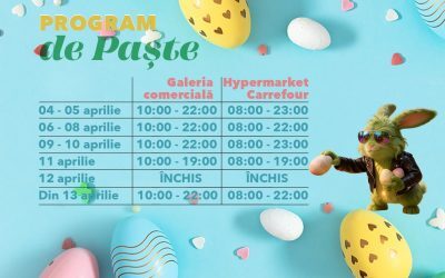 Brăila Mall invită la „Ouventura”: Evenimente de Paște cu premii și program special Brăila Mall a dat startul evenimentelor dedicate Paștelui, sub conceptul creativ „Ouventura”, cu activități și campanii dedicate vizitatorilor