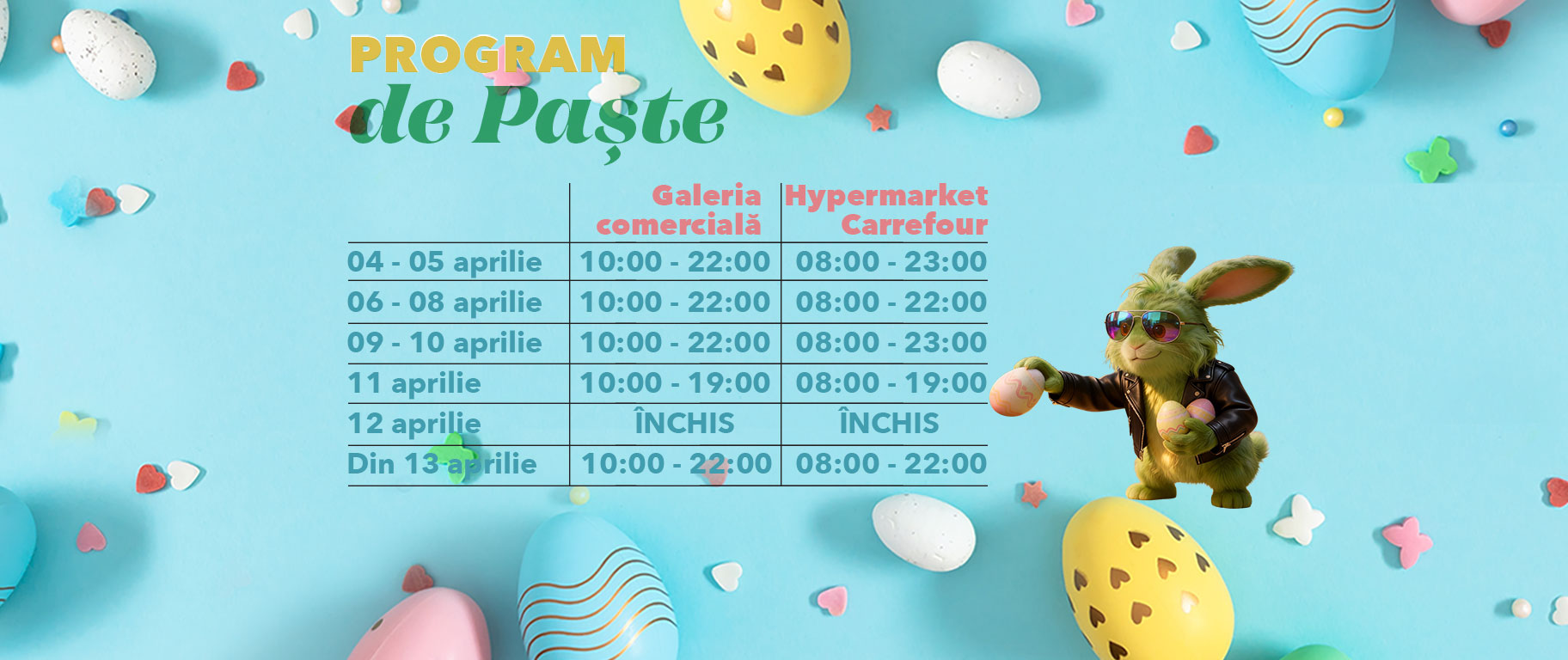 Brăila Mall invită la „Ouventura”: Evenimente de Paște cu premii și program special Brăila Mall a dat startul evenimentelor dedicate Paștelui, sub conceptul creativ „Ouventura”, cu activități și campanii dedicate vizitatorilor