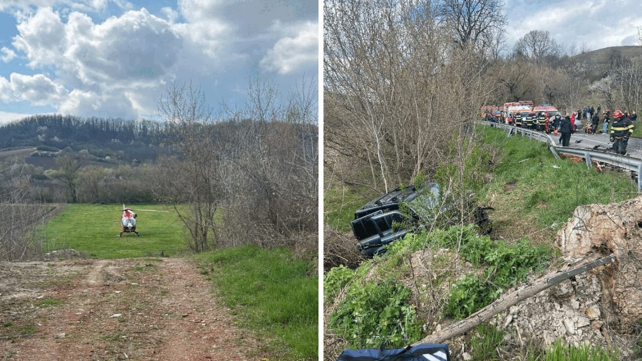 Accident GRAV la Sibiu: Plan Roșu activat. 7 victime, ambulanțe la fața locului