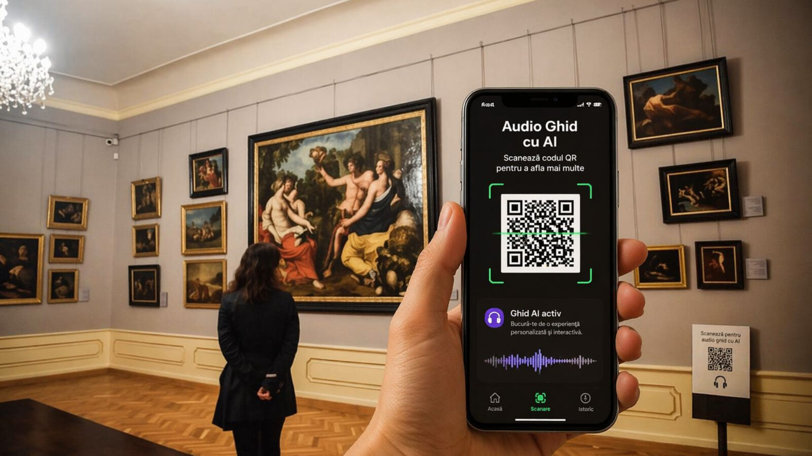 Audioghid AI la Brukenthal, Sibiu: Tur ghidat în 12 limbi