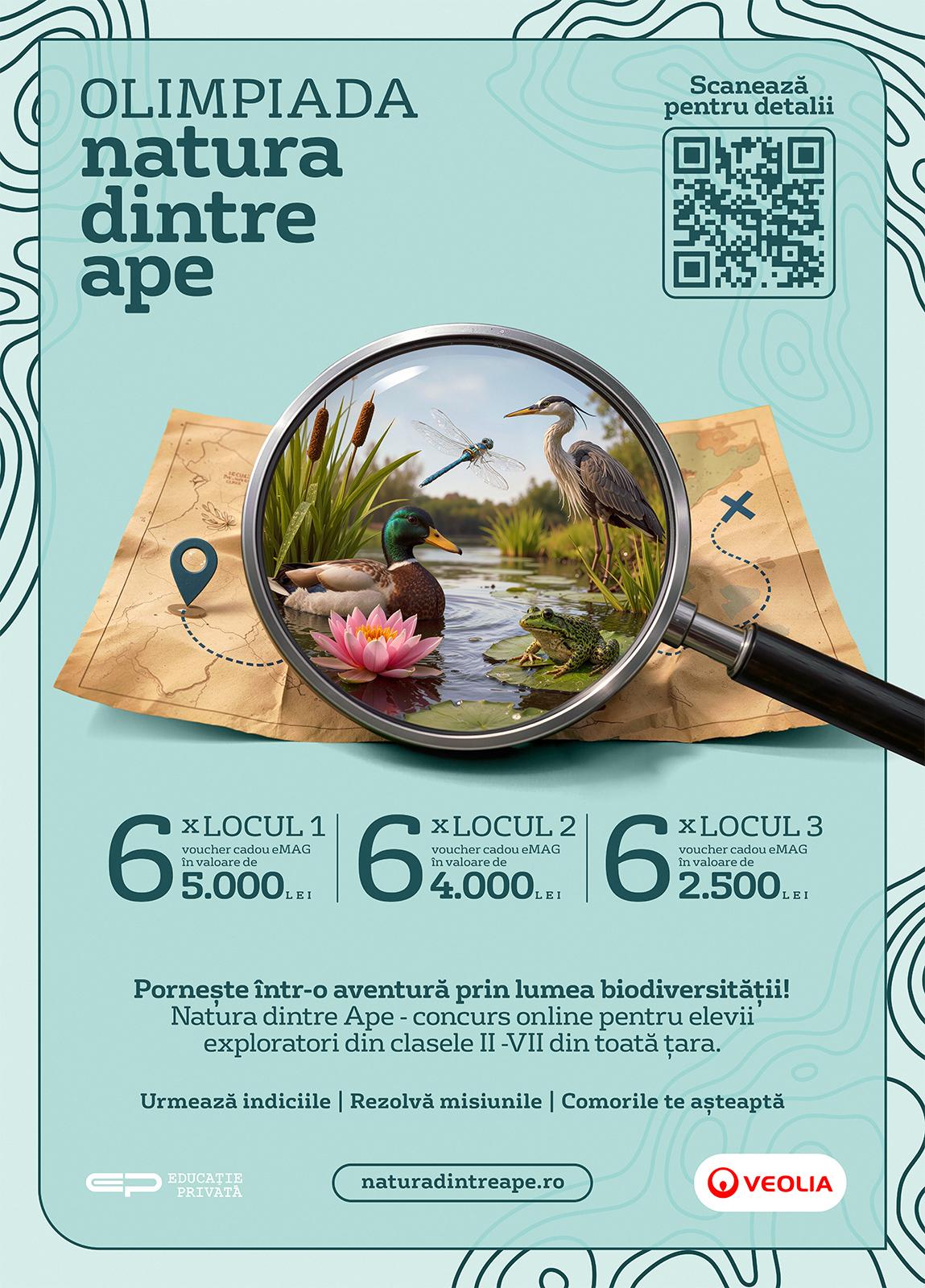 Veolia România își promovează biodiversitatea în cadrul Olimpiadei naționale „Natura dintre Ape”