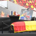 Sicriul cu Mircea Lucescu, depus la Arena Națională. Gică Hagi, la ceremonie