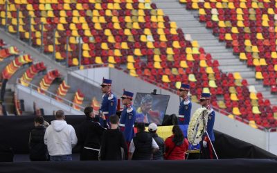 Sicriul cu Mircea Lucescu, la Arena Națională: Ultimul omagiu pentru „Il Luce”