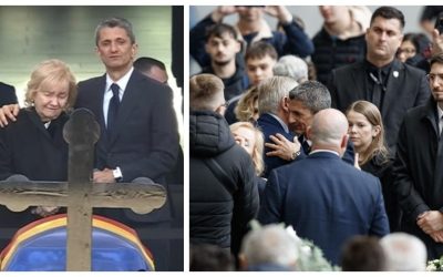 Răzvan Lucescu a petrecut aproape șaisprezece ore în picioare, alături de sicriul tatălui său, pentru a onora memoria lui Mircea Lucescu și pentru a primi omagiile celor prezenți