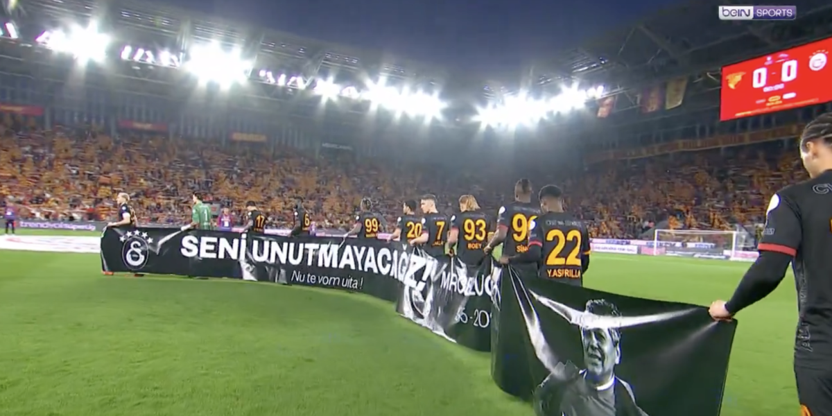 Galatasaray, omagiu emoționant pentru Mircea Lucescu pe teren (foto, video)