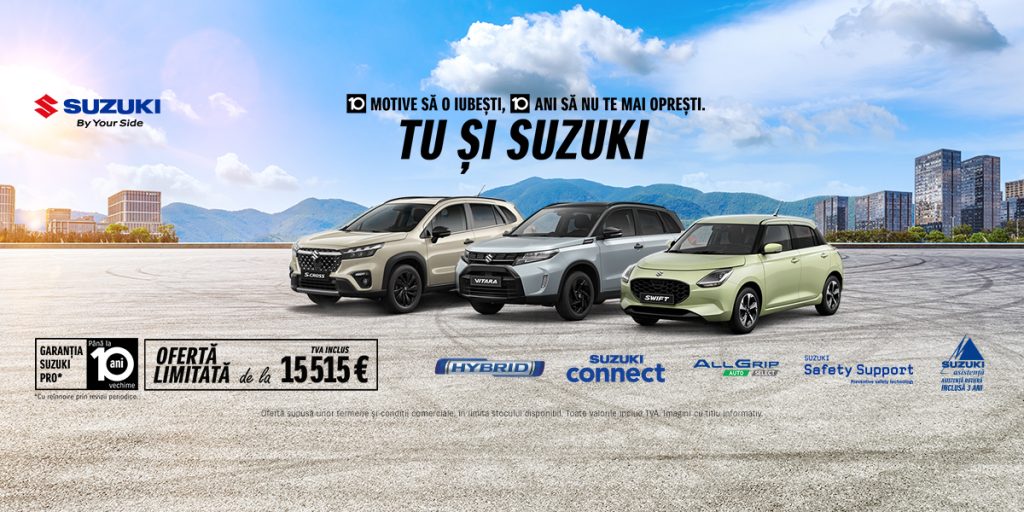 10 motive să adori SUZUKI: 10 ani de drumuri alături de tehnologia hibridă!