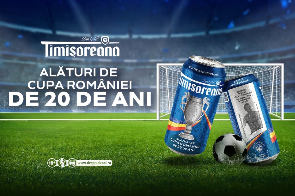 Timișoreana sărbătorește 20 de ani alături de Cupa României