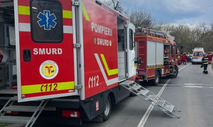 Accident grav lângă Mediaș: 7 răniți, elicopter SMURD și plan roșu activat