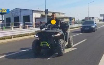 Bărbat, cu copil pe ATV, RISCĂ viața: Poliția reacționează în zona Oșorhei-Oradea