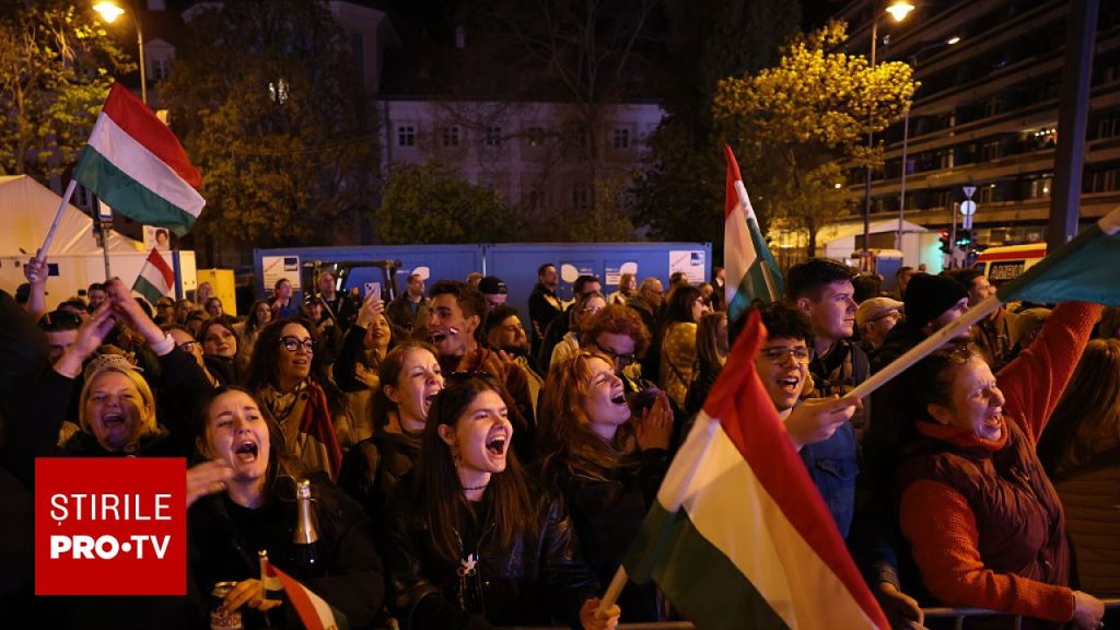 Ungurii au sărbătorit victoria lui Peter Magyar: „16 ani au fost răi” Galerie Foto