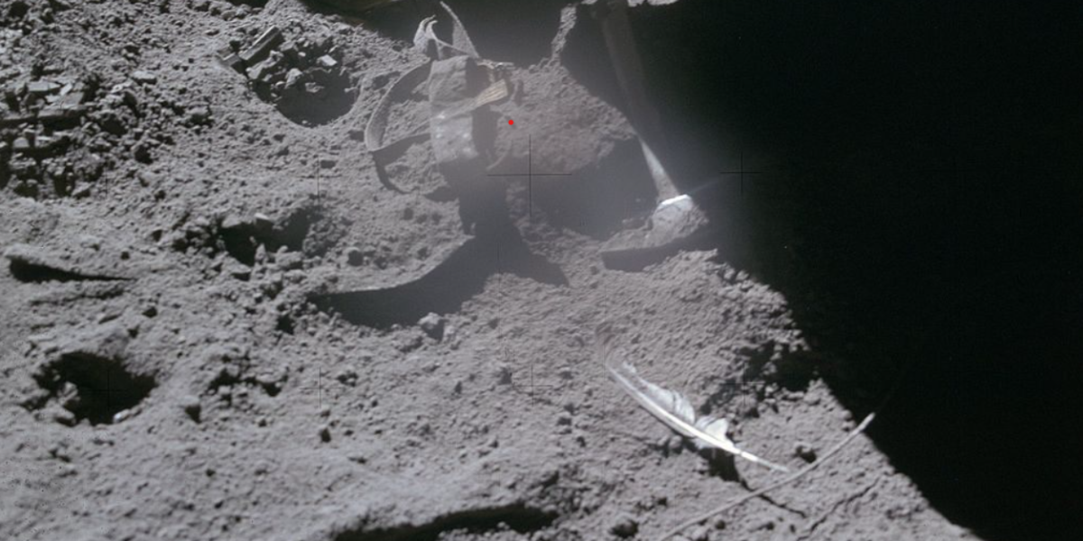 O „pană” de șoim pe LUNĂ? NASA, pusă în fața unei imagini misterioase