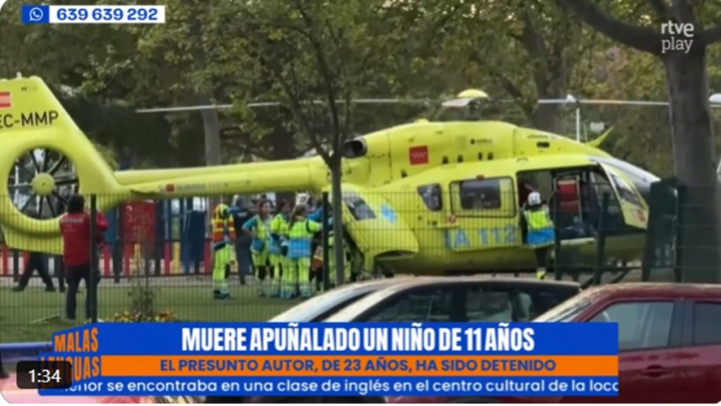 Tragedie în Spania: Un copil de 11 ani, ucis cu cuțitul. Agresorul, semne de alarmă