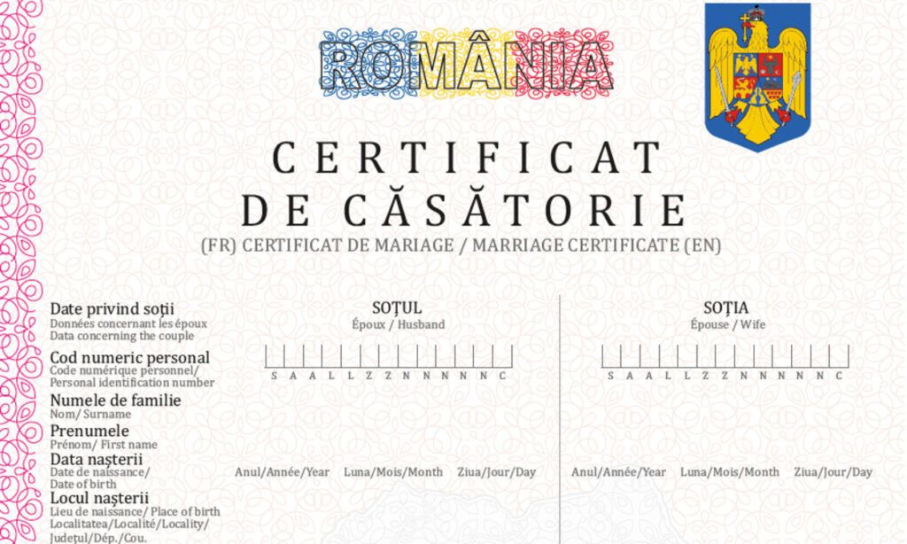 Ministerul de Interne atrage atenția asupra ilegalității plastifierii actelor de stare civilă, precum certificatele de naștere și cele de căsătorie