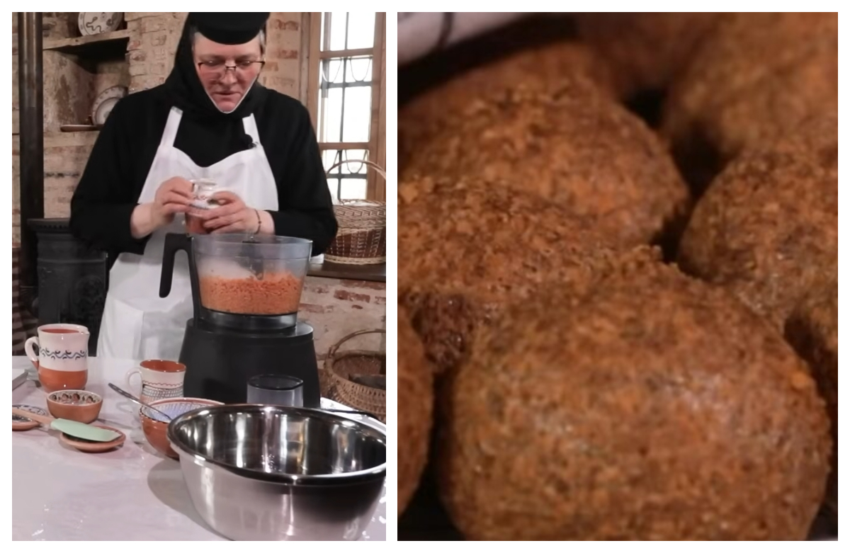 Măicuța Maria de la Mănăstirea Hurezi a împărtășit o rețetă simplă și gustoasă de chifle cu linte, perfectă pentru perioada postului