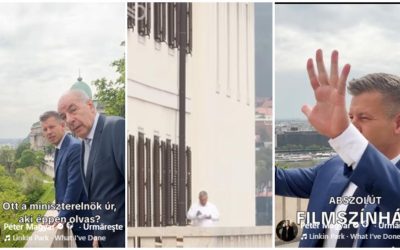 Magyar, fața în față cu Viktor Orban: Plimbare surpriză la palat