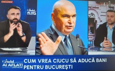 Ciucu: În Primăria București sunt prea mulți salariați, 400 de posturi în vizorul reorganizării