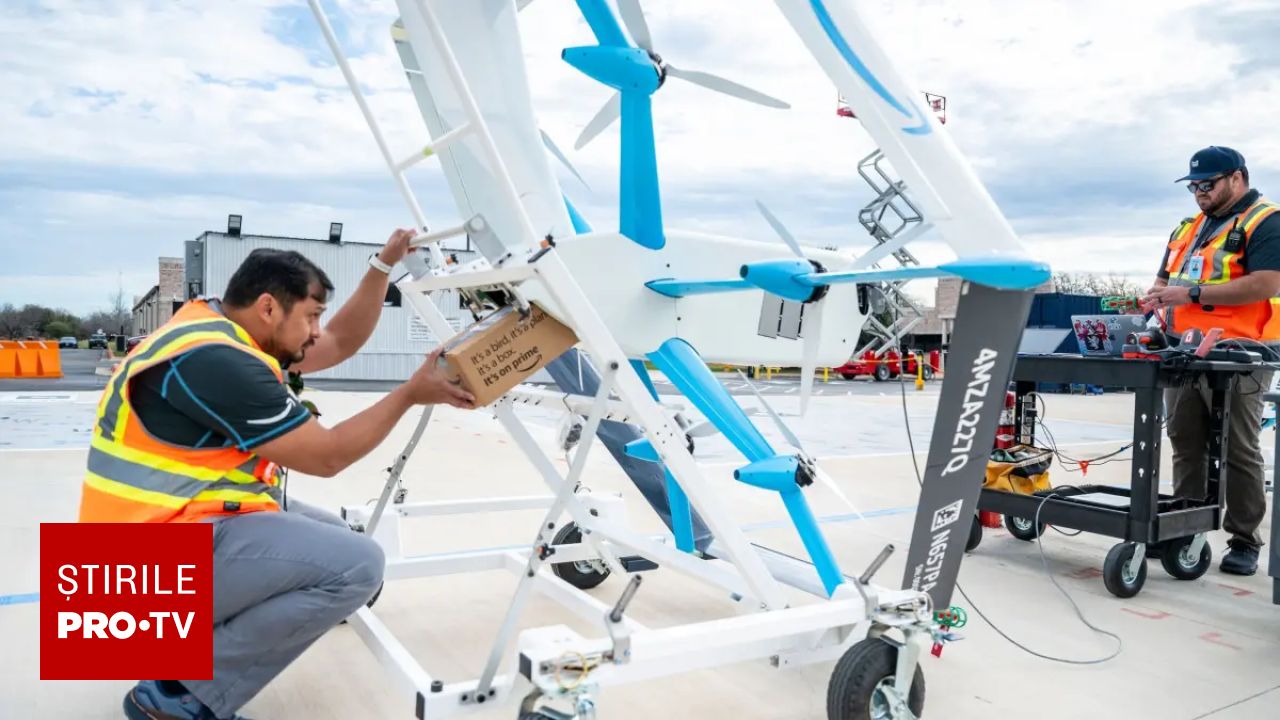 Revoltă online: Dronele AMAZON livrează colete sparte. România, în dezbatere