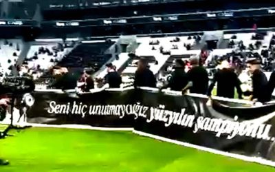 Bannerul emoționant afișat de Beșiktaș la înmormântarea lui Mircea Lucescu