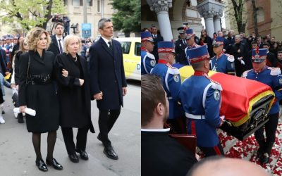 Marea durere: Neli Lucescu, sfâșiată de durere la înmormântarea lui Mircea