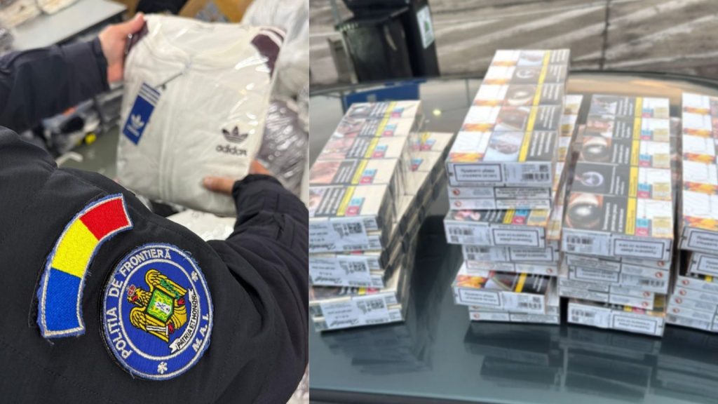 Autoritățile de frontieră din Giurgiu au descoperit peste 6.800 de articole vestimentare, încălțăminte, produse de marochinărie și parfumuri inscripționate cu mărci protejate și susceptibile a fi contrafăcute, precum și 16.400 de țigarete de diferite mărci, cu timbru de acciză turcesc și bulgăresc