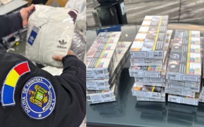 Autoritățile de frontieră din Giurgiu au descoperit peste 6.800 de articole vestimentare, încălțăminte, produse de marochinărie și parfumuri inscripționate cu mărci protejate și susceptibile a fi contrafăcute, precum și 16.400 de țigarete de diferite mărci, cu timbru de acciză turcesc și bulgăresc