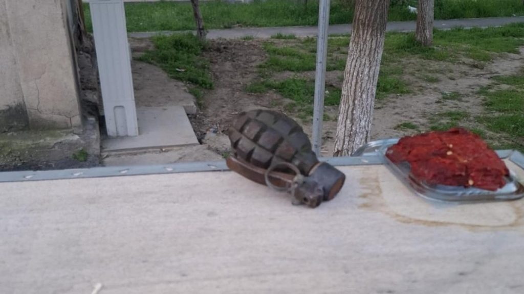 Grenadă defensivă, descoperită la Galați pe un bulevard important