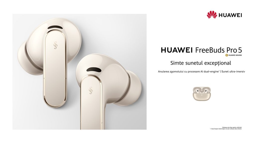 HUAWEI FreeBuds Pro 5: Căștile cu AI care te scot din zgomotul urban