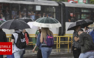 Vremea: 23 de grade, dar plouă torențial și vine vijelie în România